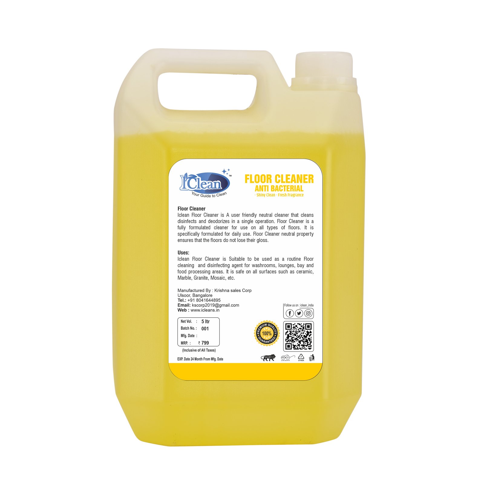 Floor Cleaner 5Ltr Iclean - Image 2