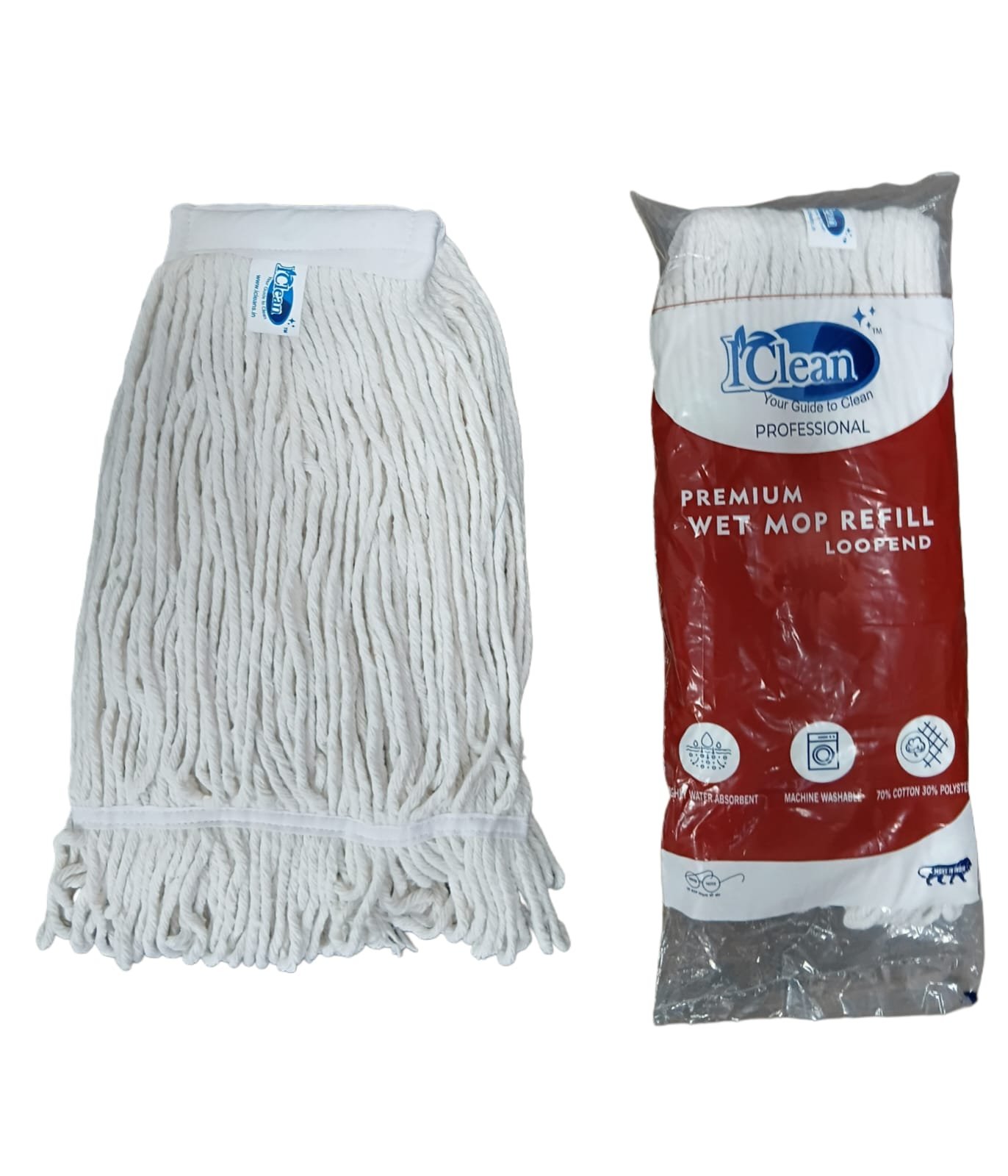 Wet Mop Refill Loop End Iclean Pack of 25 - Image 2