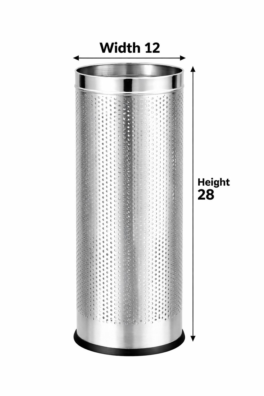 SS Perforated Bin 12x28 - 50Ltr Capacity