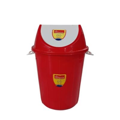 50 Ltr swing dustbin red