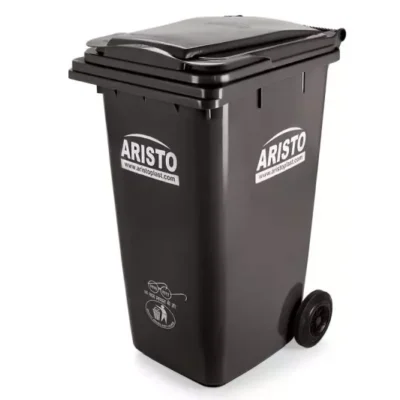 Aristo 120 Ltr wheel bin black