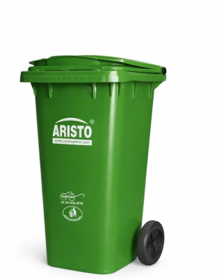 Aristo 120 Ltr wheel bin green