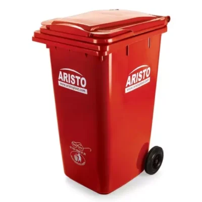 Aristo 120 Ltr wheel bin red