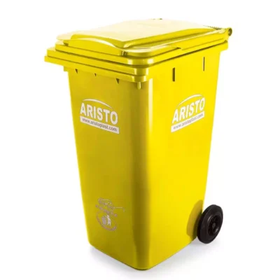 Aristo 120 Ltr wheel bin yellow