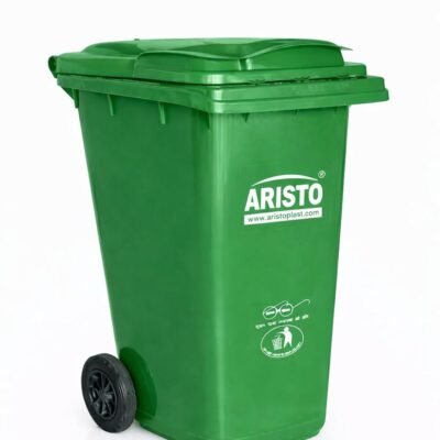 Aristo 240 Ltr wheel dustbin green