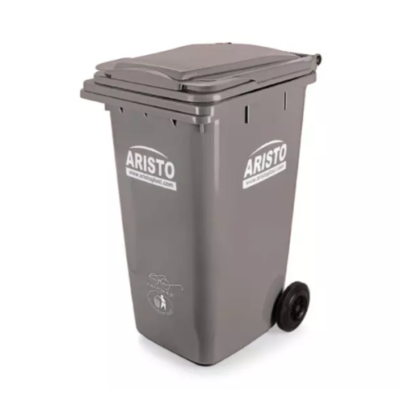 Aristo 240 Ltr wheel dustbin grey