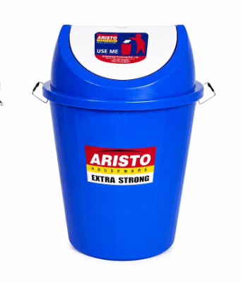 Aristo 80 Ltr swing dustbin blue