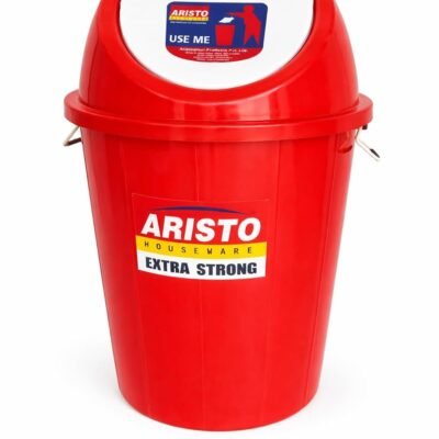 Aristo 80 Ltr swing dustbin red