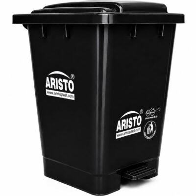 Aristo 45 Ltr pedal dustbin black