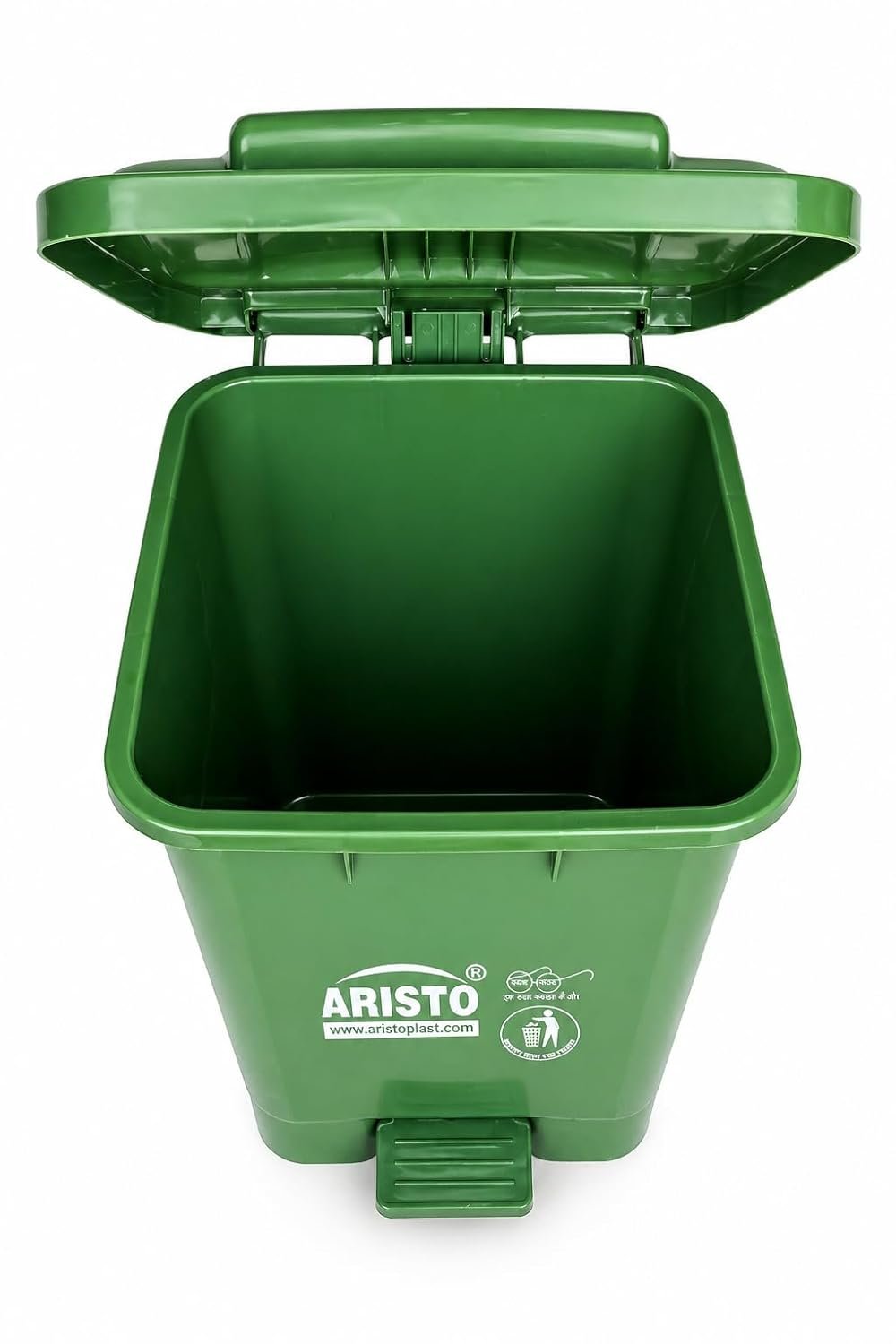 Aristo 45 Ltr pedal dustbin green - Image 2