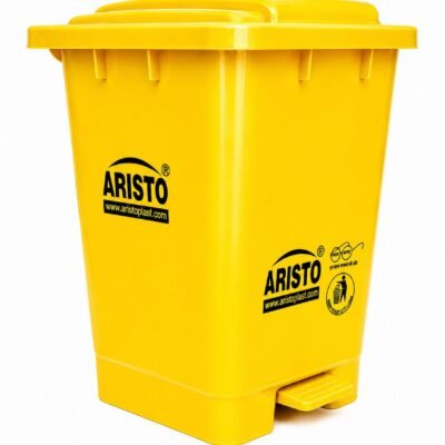 Aristo 45 Ltr pedal dustbin yellow
