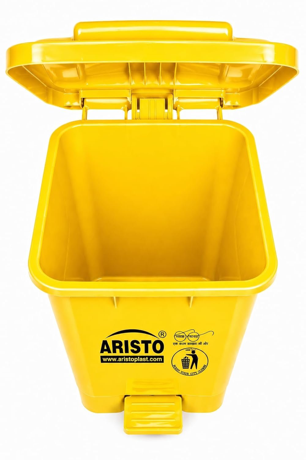 Aristo 45 Ltr pedal dustbin yellow - Image 2
