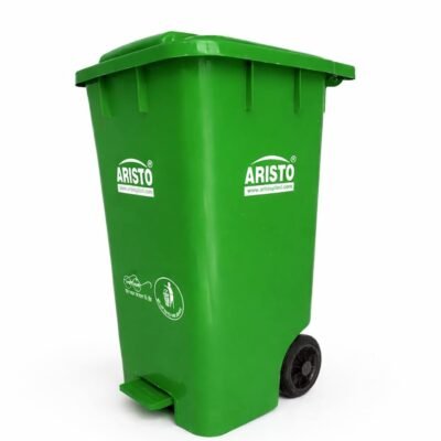 Aristo 65 Ltr pedal dustbin green