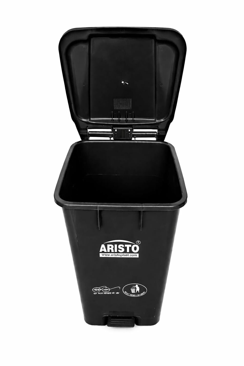 Aristo 70 Ltr pedal dustbin black - Image 2