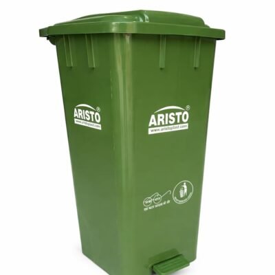 Aristo 70 Ltr pedal dustbin green