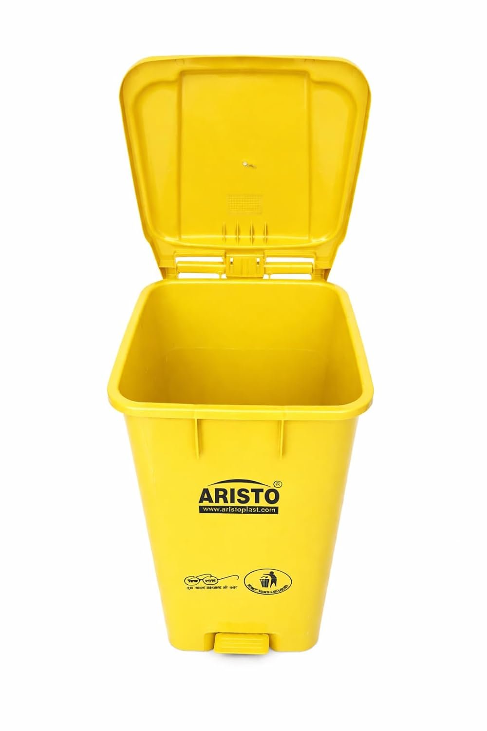 Aristo 70 Ltr pedal dustbin yellow - Image 2