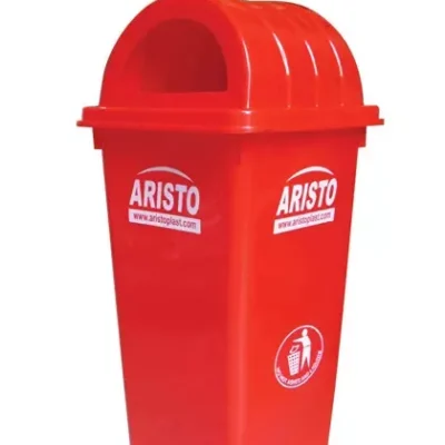Aristo 110 Ltr Dome Lid Bin red