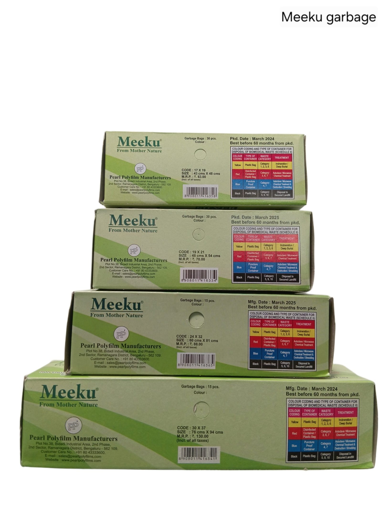 Garbage bag meeku - Black
