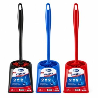 Toilet brush round with stand iclean