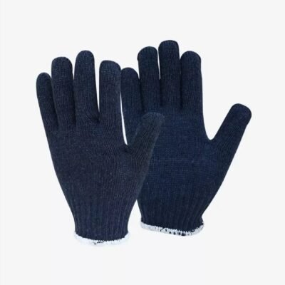 Cotton gloves blue