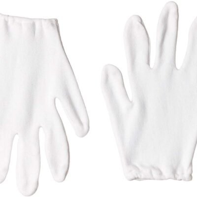 Cotton gloves white