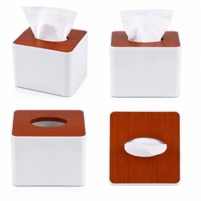 Pop up dispenser wooden top